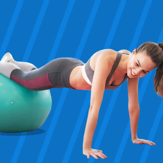 home-gym woman working out at home