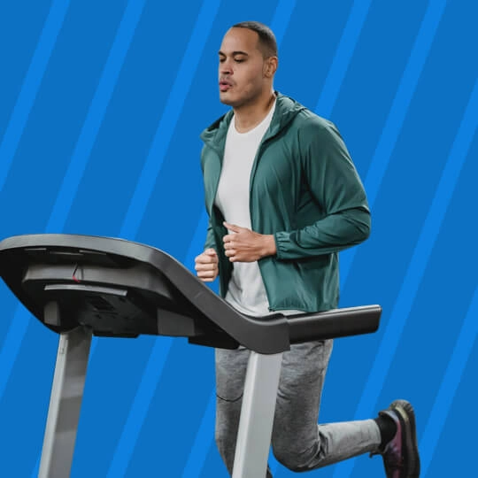 workout guides2 guy running on a treadmill
