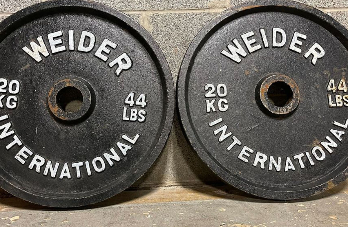 Weider bumper online plates