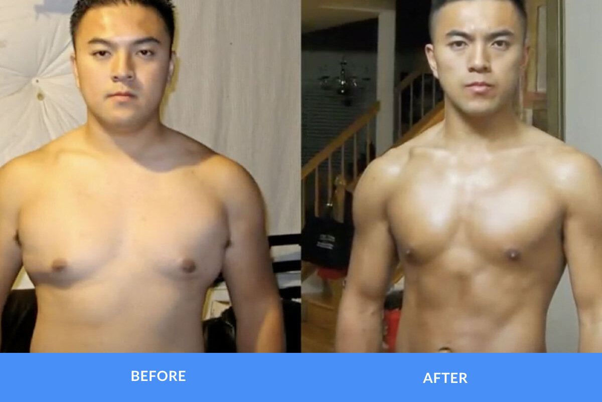 before and after P90x & P90x3
