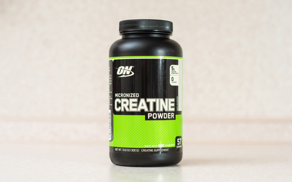 bottle of creatine power