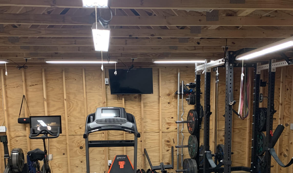 Setting Up Lighting for Home Gym with Low Ceiling