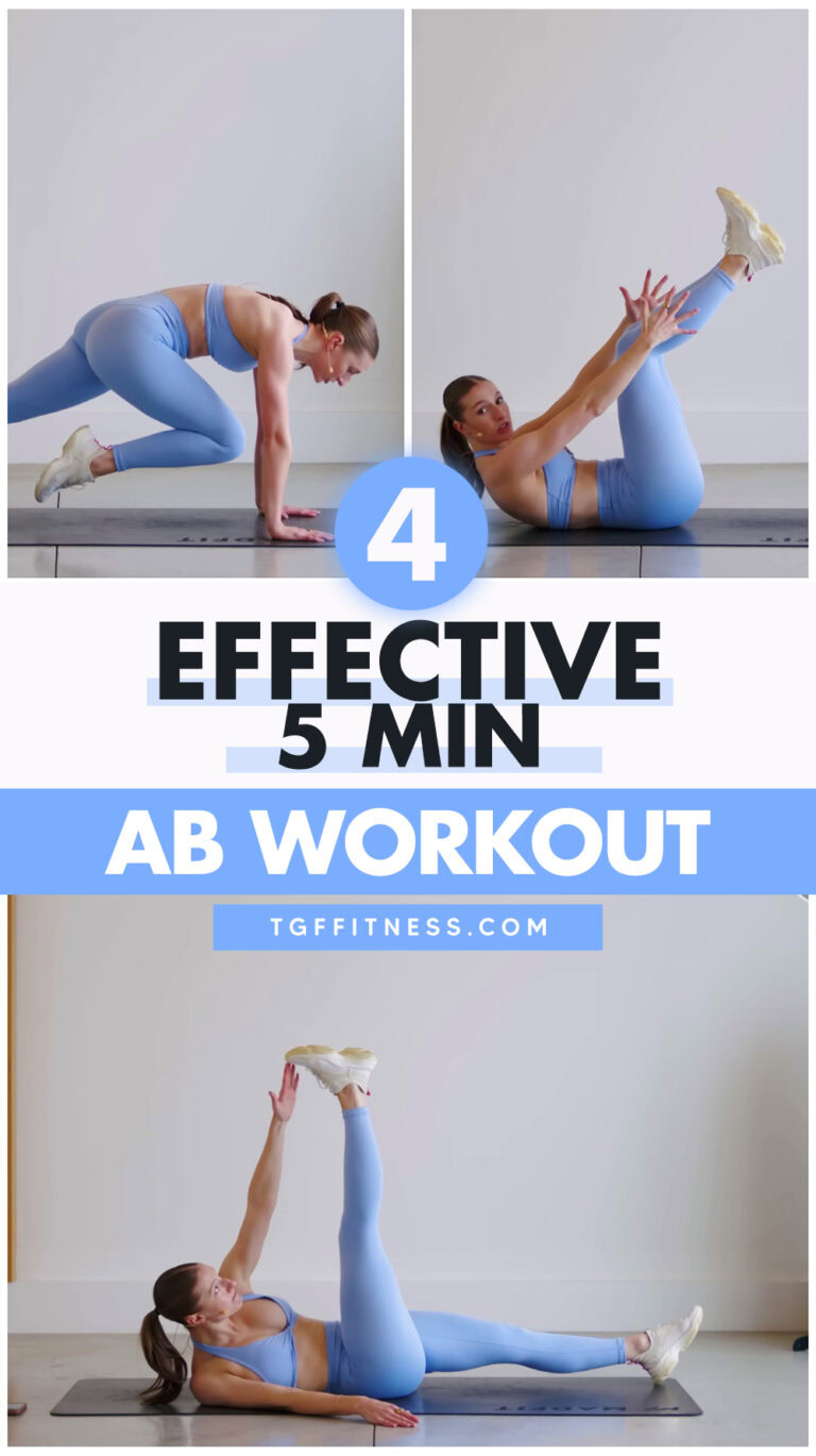 Quick 5 MIN AB WORKOUT For Beginners At Home (No Equipment)