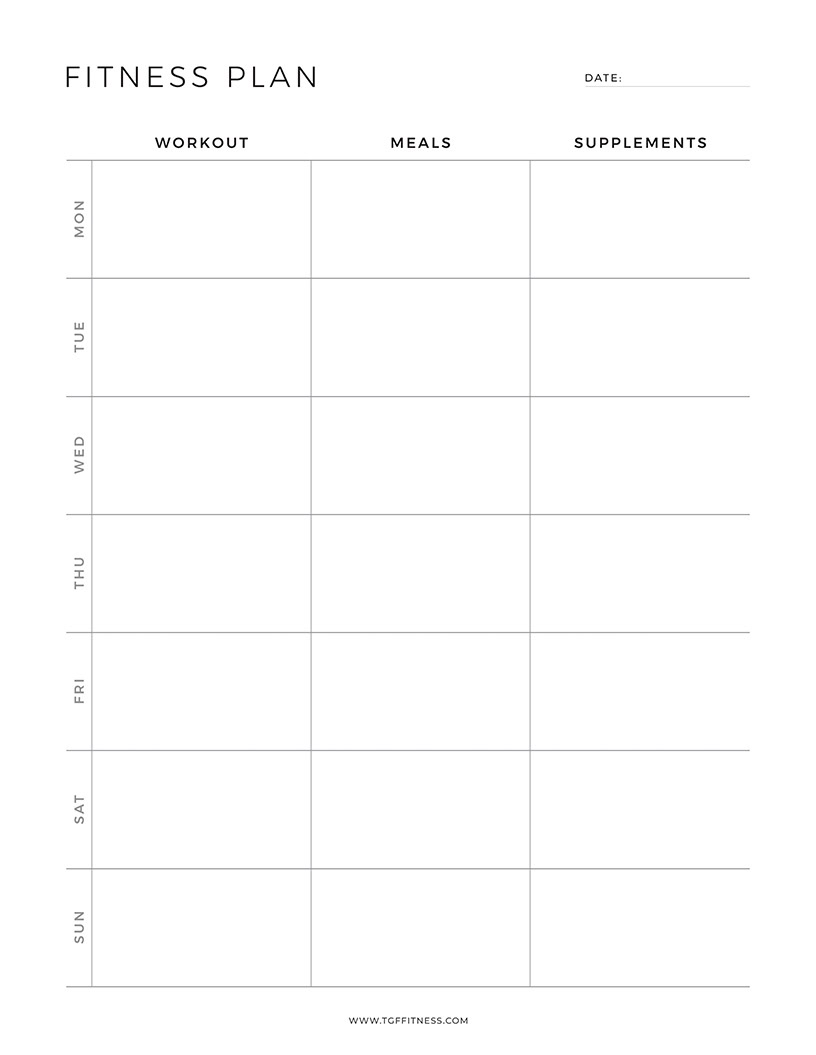 Fitness Plan