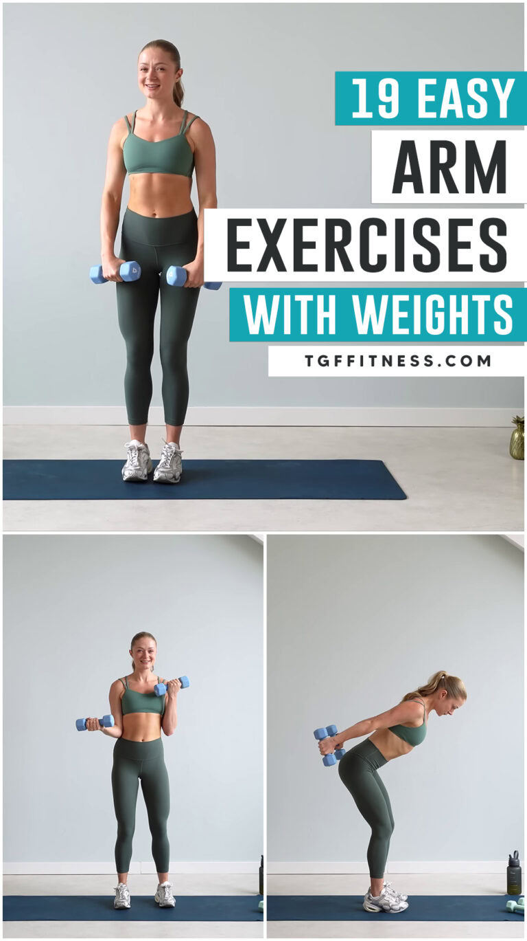 19 Easy DUMBBELL ARM WORKOUT For Women (15-Minute Workout)