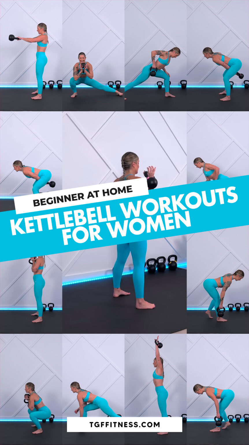 10 Easy AT HOME KETTLEBELL WORKOUTS FOR WOMEN (30-Minute Routine)