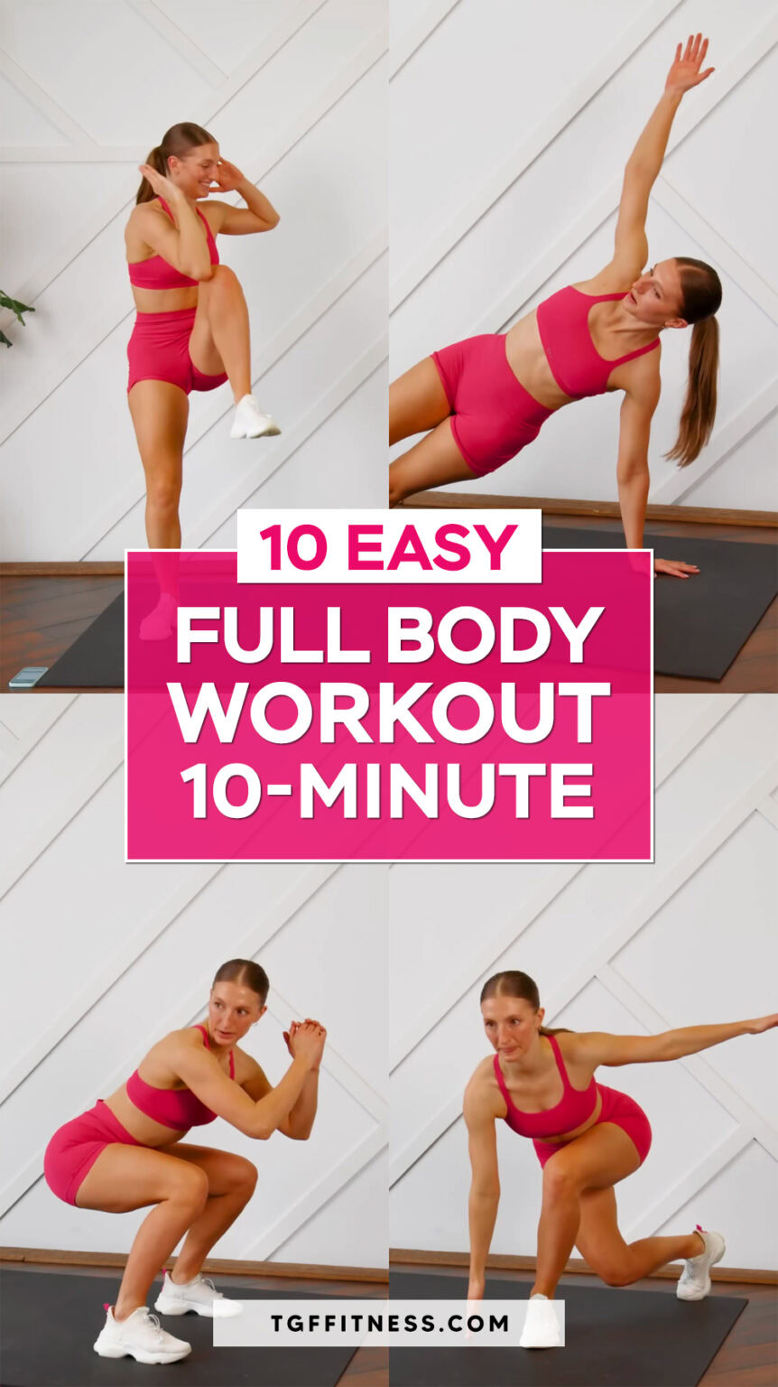 10 Easy FULL BODY CIRCUIT WORKOUT At Home For Beginners (10-Minute Workout)