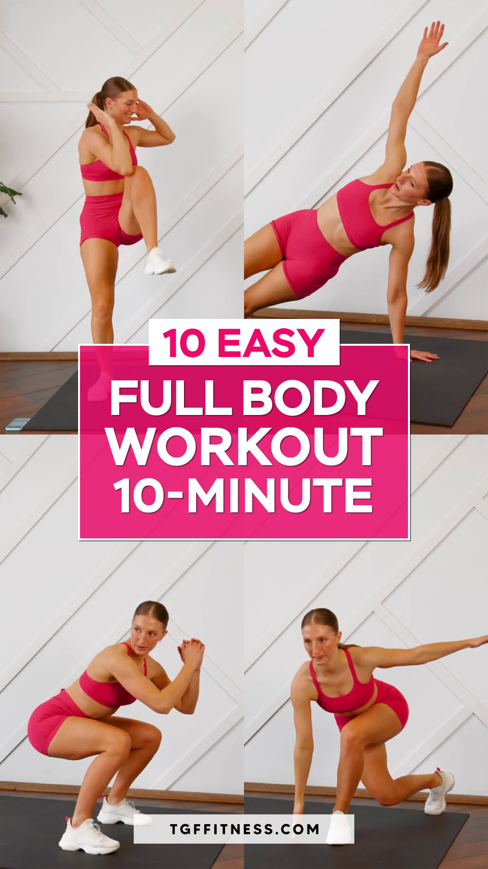 10 Easy FULL BODY CIRCUIT WORKOUT At Home For Beginners (10-Minute Workout)