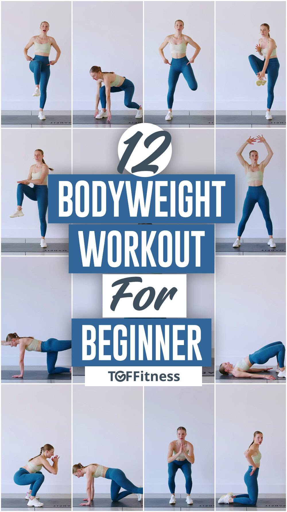 12 Perfect BODYWEIGHT WORKOUT For Beginners