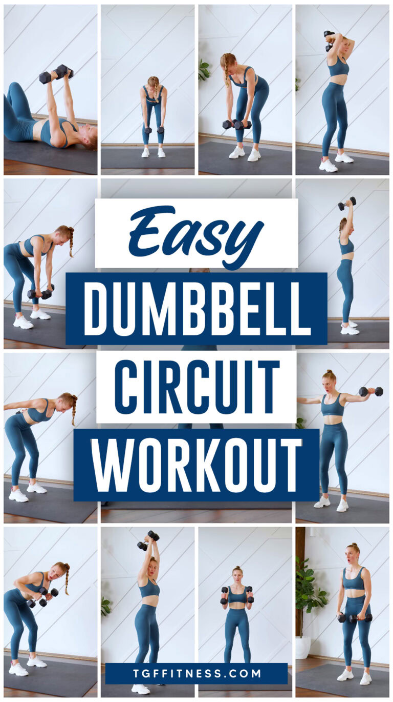 Easy 15-Minute UPPER BODY DUMBBELL CIRCUIT WORKOUT For Beginners