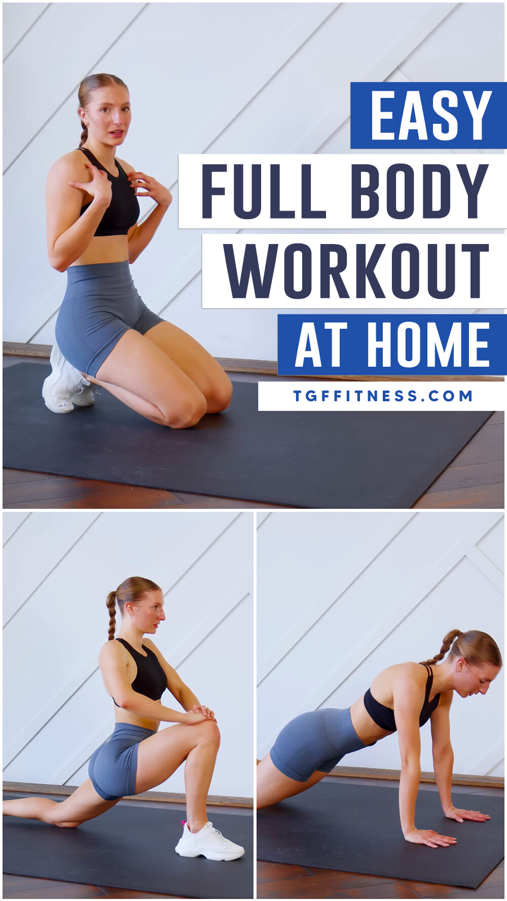 Easy 30-Minute FULL BODY WORKOUT At Home (No Equipment)