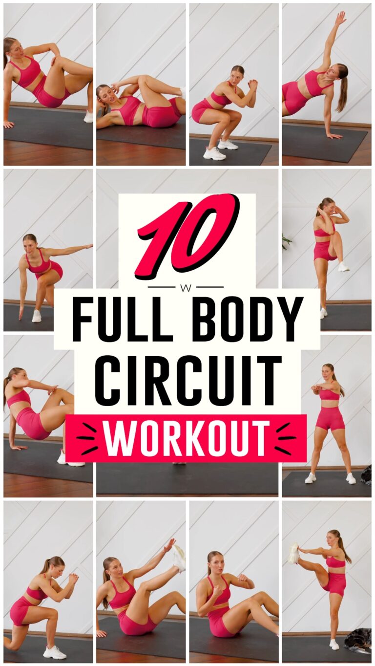 10 Easy FULL BODY CIRCUIT WORKOUT At Home For Beginners (10-Minute Workout)