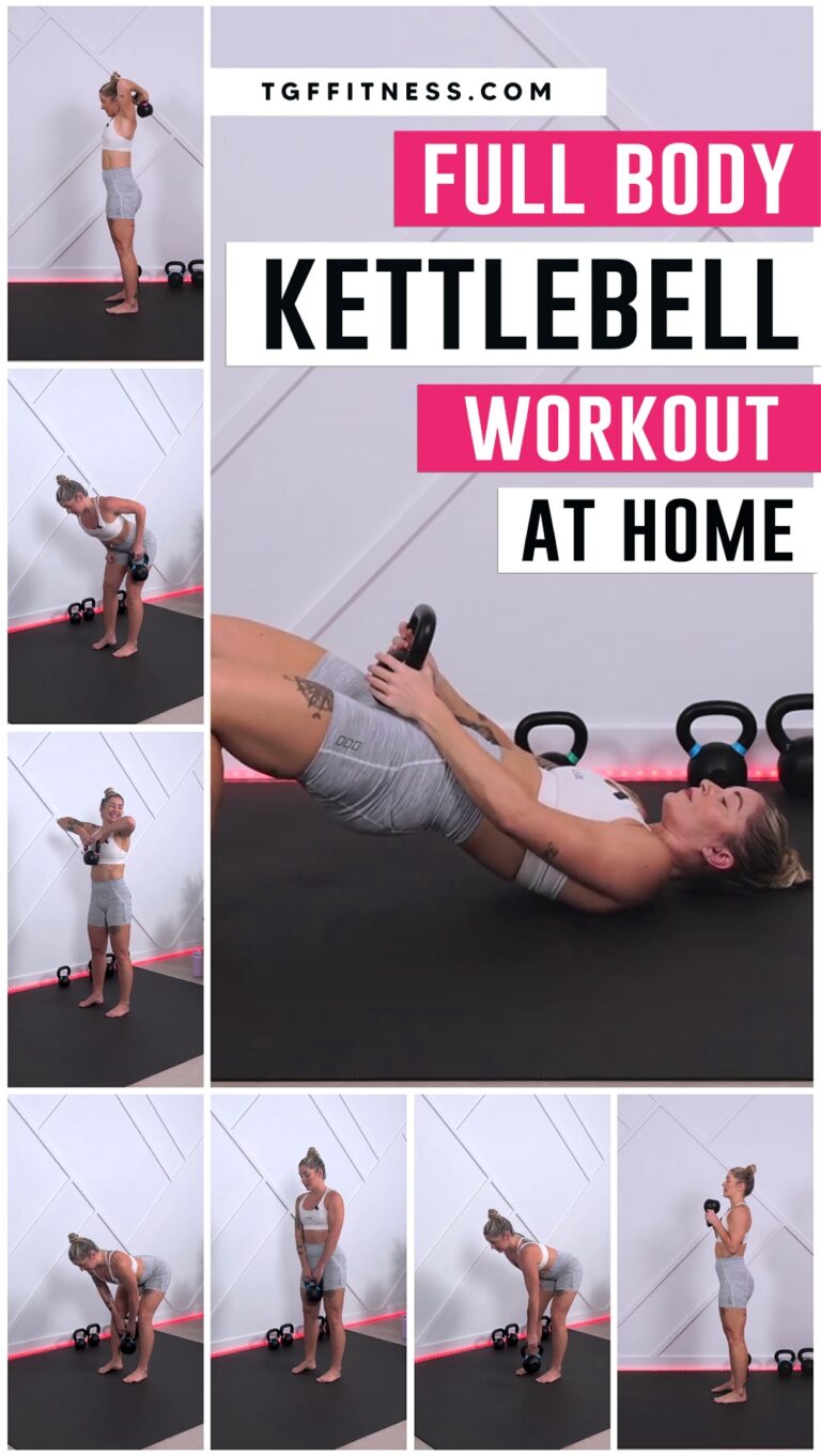 12 Simple FULL-BODY KETTLEBELL Workout At Home (20-Minute Workout ...