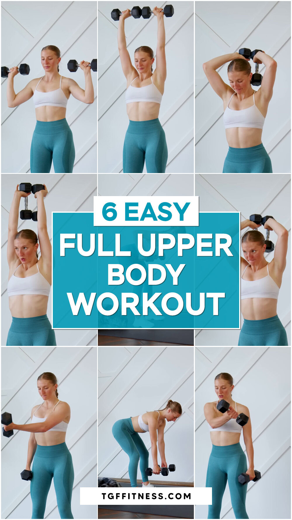 Easy 25-Minute FULL UPPER BODY Workout For Beginners (Dumbbells Only!)