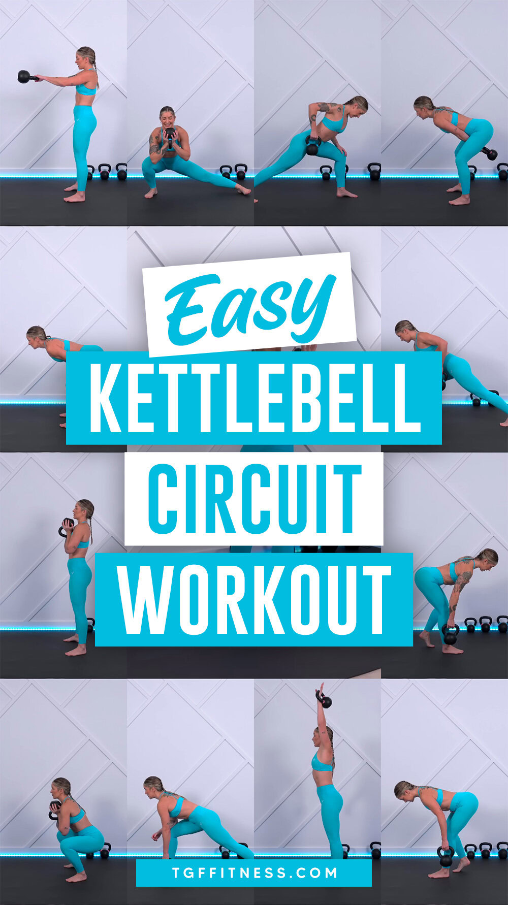 10 Easy AT HOME KETTLEBELL WORKOUTS FOR WOMEN (30-Minute Routine)