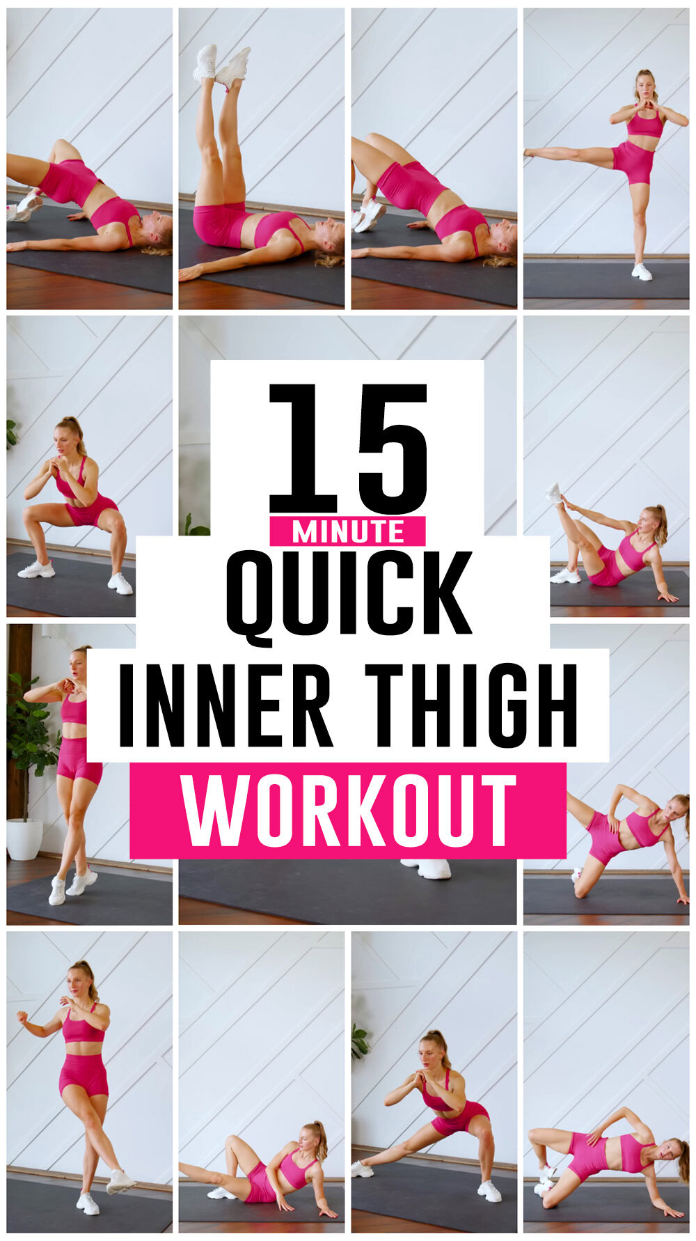 Easy 15-Minute INNER THIGH WORKOUT For Women (No Equipment) | TGFFitness