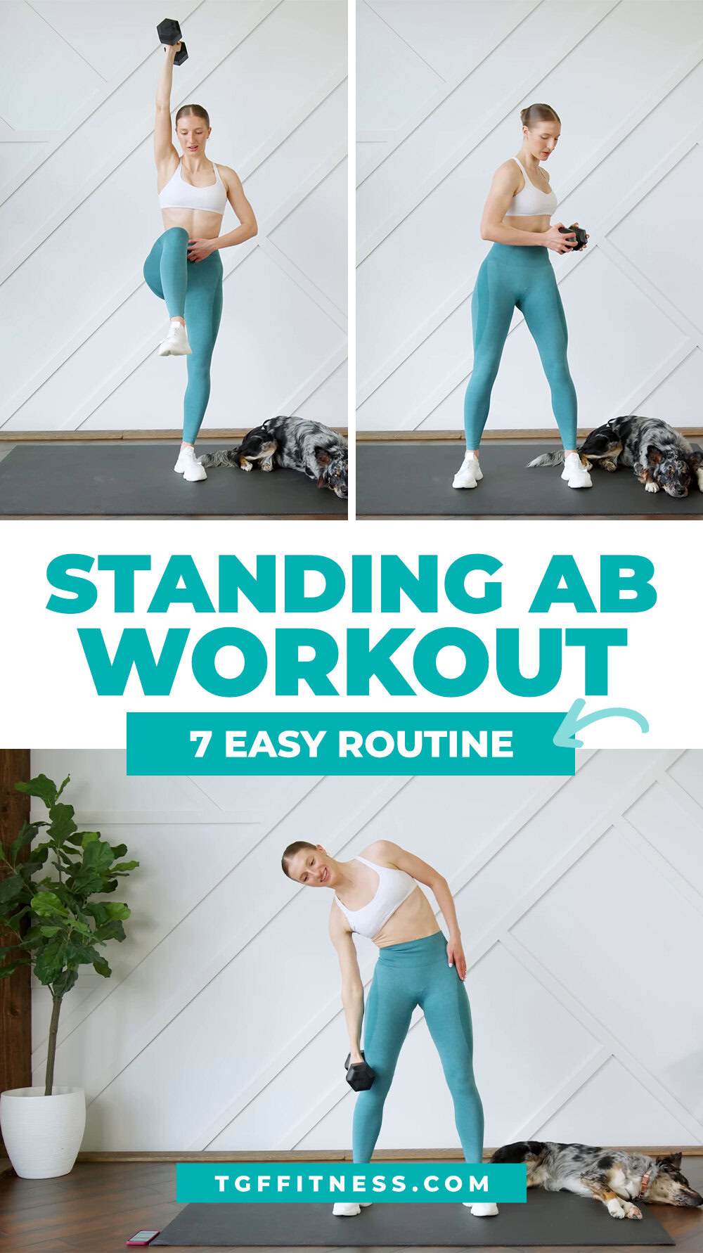 7 Easy STANDING CORE WORKOUT For Women (15-Minute Workout)