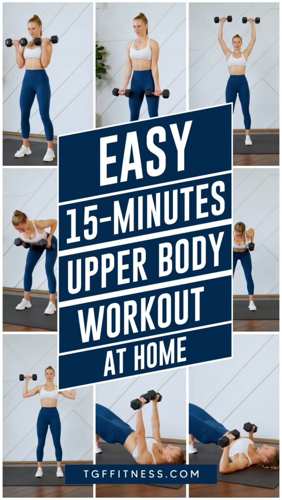 Easy 15-Minute Upper Body Workout For Women At Home | TGFFitness